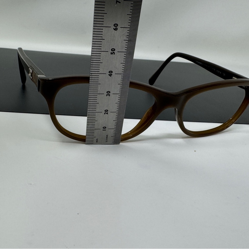 Rare Authentic Chanel 3236-Q c.1276 Brown 53mm Frames Eyeglasses Frame No Lenses - Picture 10 of 15